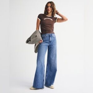 High Rise Wide Leg Jeans (Regular)